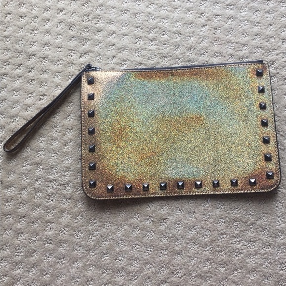 NWOT Rebecca Minkoff Gold Glitter Holographic Bag - Picture 11 of 13